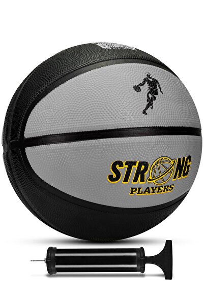 Telvesse Strong Basketbol Topu Pompalı Full Kauçuk Dayanıklı Deep Channel Kab...