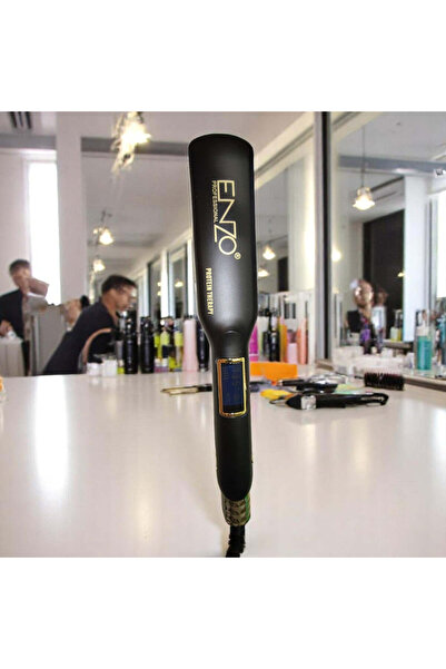 Enzo Professional مكواة فرد الشعر الاحترافية ENZO EN-3106 - شاشة LCD، ألواح س...
