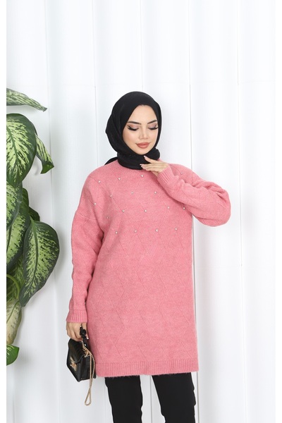 NİSUM MODA Stoned Knitwear Tunic
