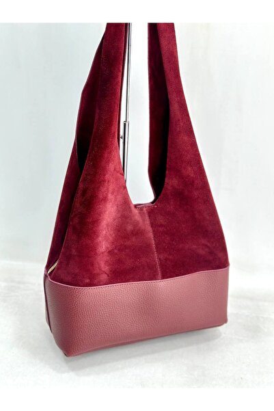 HFKY حقيبة كتف جلدية نسائية. حقيبة كتف طويلة بسحاب جانبي من الجلد المدبوغ RY319