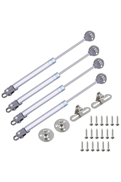 Mmgoqqt Set 4 amortizoare mobilier de bucatarie, Mmgoqqt, Zinc, 270 mm, Argintiu