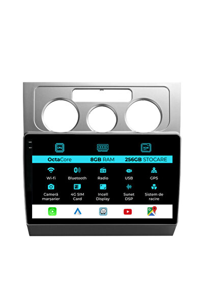 NavStore Dedicated Navigation Volkswagen Touran (2003-2010), 10Inch, 8Gb Ram, 256Gb Storage, Carplay