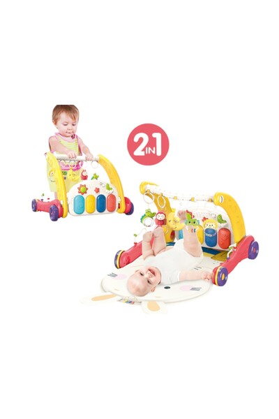 OEM Centru de activitati 2 în 1 pentru Bebeluși - Antemergător & Saltea de Jo...