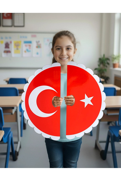 heptex 29 Ekim 23 Nisan Gösteri Plakası Ayyıldız Bayrak