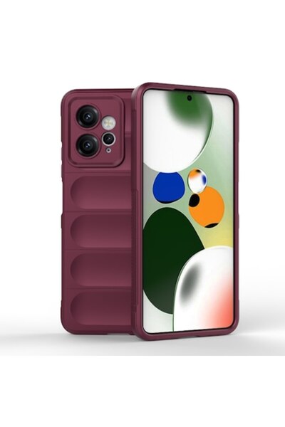 SOFAL Θήκη τηλεφώνου για Xiaomi Redmi 12 (4G/5G) H179, Πολυουρεθάνη, Μπορντό