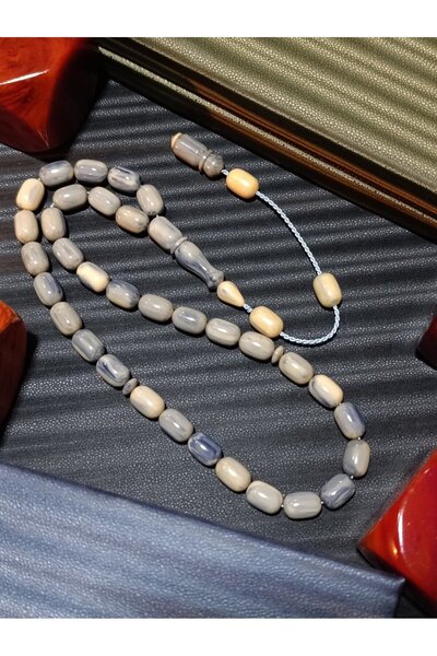 Anemore Collection KATALİN TESBİH KAPSÜL KESİM MAVİ-BEYAZ RENK