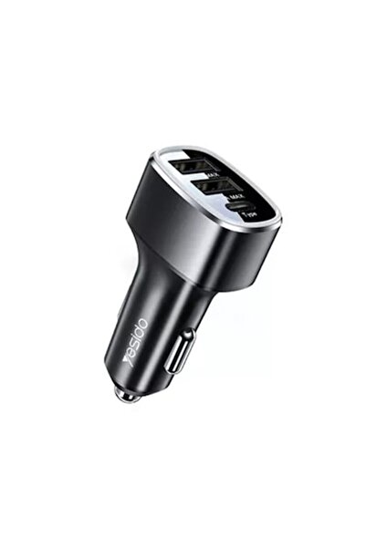 Yesido Încărcător dual USB, Tip-C, 49W - (Y47) - Negru