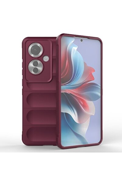 SOFAL Θήκη για Oppo Reno11 F, P132, Πολυουρεθάνη, Μπορντό