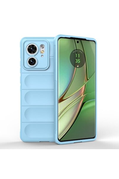 SOFA Θήκη για Motorola Edge 40/Edge 2023, P287, Πολυουρεθάνη, Μπλε