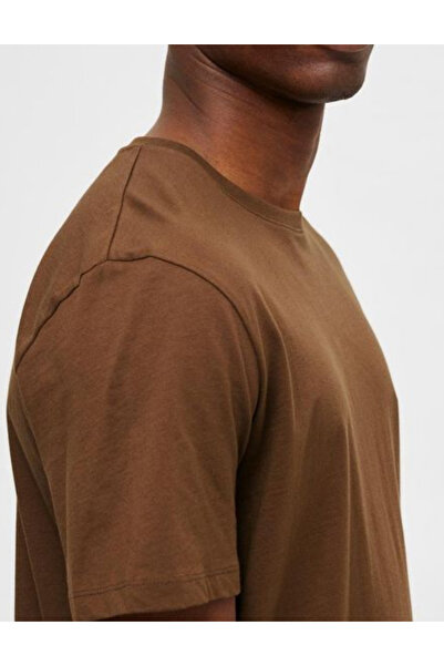 SELECTED Selected T-shirt, brown