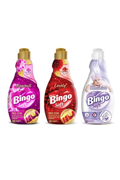 Bingo Soft Konsantre Çamaşır Yumuşatıcısı 1440 ml 3 lü Karma Set