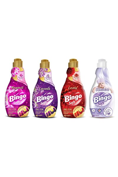 Bingo Soft Konsantre Çamaşır Yumuşatıcısı 1440 ml 4 lü Karma Set