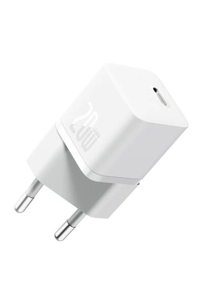 Baseus Încărcător GaN cu încărcare rapidă de tip C de 20 W (CCGN050102) - Alb