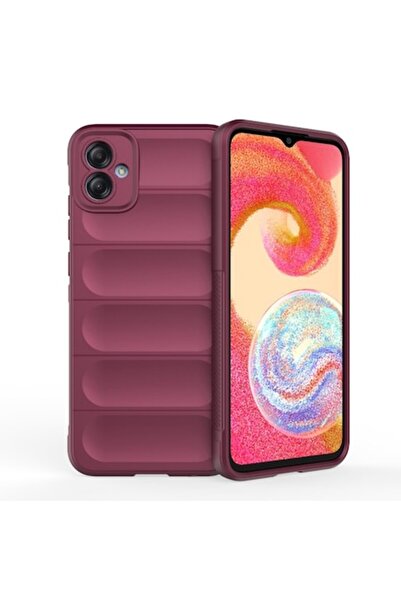 SOFAL Θήκη τηλεφώνου για Samsung Galaxy A04e / M04, P268, πολυουρεθάνη, μπορντό