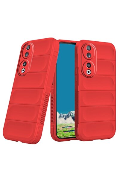 SOFAL Husă de telefon pentru Honor 90 (P359), poliuretan, roșie