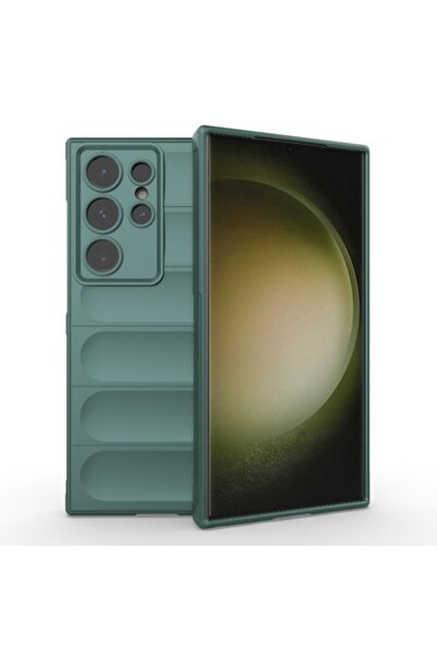 SOFAL Husa pentru Samsung Galaxy S23 Ultra, H114, Poliuretan, Green