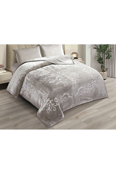 Gerenic 5 kg double blanket, two layers, engraved side and plain side, super soft texture, king size 220*240 cm