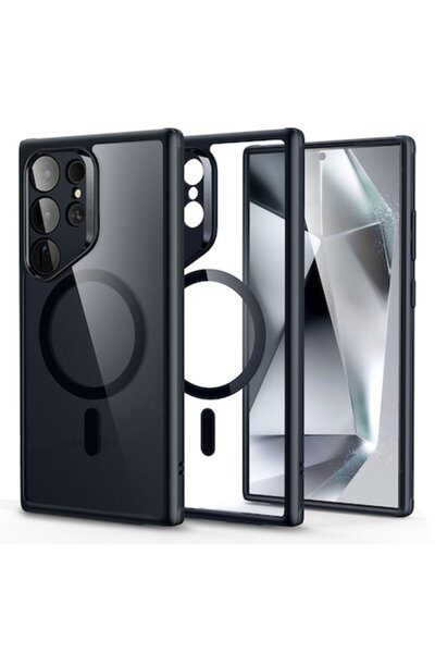 SOFAL Carcasă pentru Samsung Galaxy S24 Ultra, Q179, Poliuretan, Negru transp...