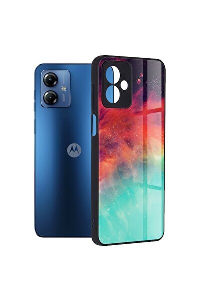 SOFAL Husa pentru Motorola Moto G14, N49, Policarbonat, Fiery Ocean