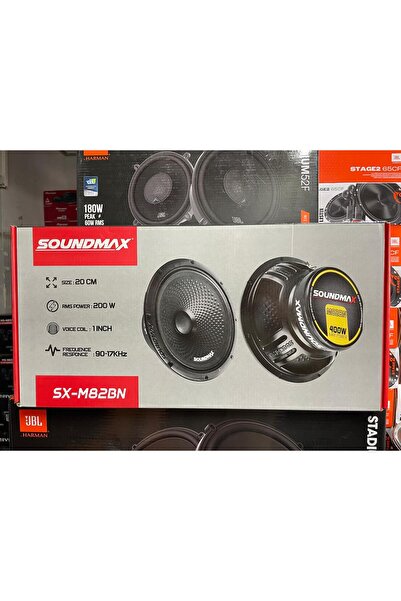 Soundmax SX-M82BN 20 CM MİDRANGE 400 WATT MAXİMUM POWER 200 WATT RMS POWER ÇİFT FİYATIDIR