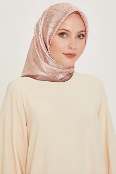 Armine Klasik Desenli Sura Saf İpek Sura Eşarp 9246D