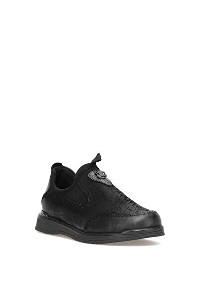 Venüs 2250906K Women's Genuine Leather Casual Shoes Black