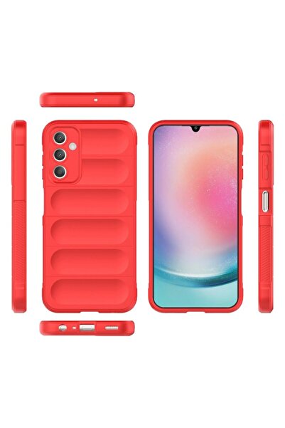 SOFAL Case for Samsung Galaxy A25 5G, H214, Polyurethane, Red