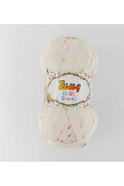 Tunç benekli bebe ipi akıllı ip (5 adet) no 5485 Krem
