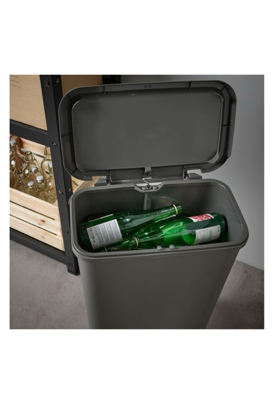 IKEA Çöp Kutusu 50 Litre Koyu Gri