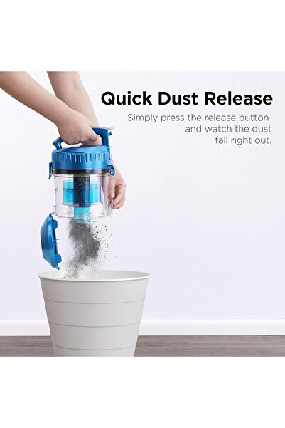 RADIOTRONICS EUREKA 1800W Canister Bagless Vacuum Cleaner 2.5L, 16Kpa, Blue