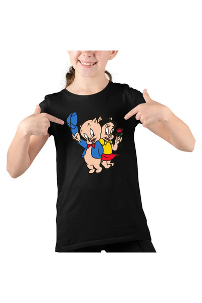 OEM Παιδικό Κοριτσίστικο T-Shirt με Πετούνια και Looney Tunes
