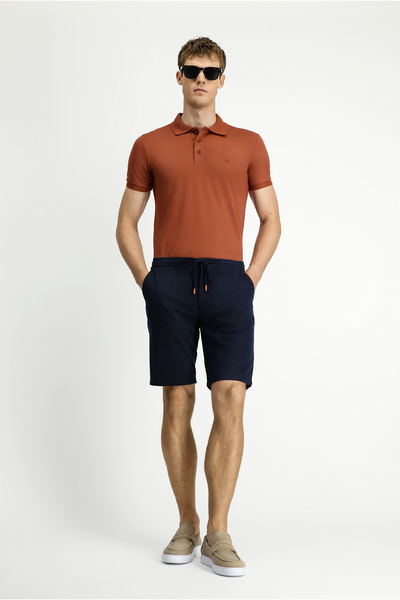 Kiğılı Шорти-бермуди з регулярним кроєм, еластичним поясом і шнурком, з бавовняної тканини