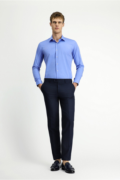 Kiğılı Slim Fit Slim-Fit Straight Classic Fabric Trousers