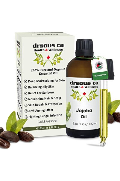 dr sous زيت الجوجوبا العضوي من دروسوس كا 100 مل - زيت ناقل معصور على البارد 1...