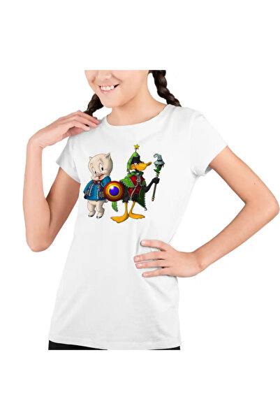 OEM Tricou Copii Fete Porky Daffy Vrajitor Looney Tunes