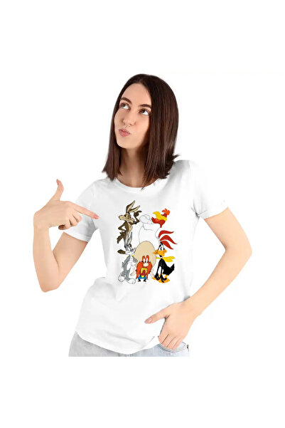 OEM Tricou Femei Bugs Bunny Coiotul Foghorn Daffy Looney Tunes