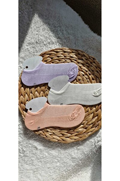 EFİLACCESSORİES 11-13 Children's Colorful Air Conditioned Booties Socks