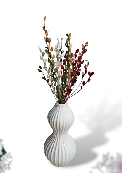 Ütopik çiçek Karışık Renkli Sedefli Kuru Çiçek vazo çiçeği