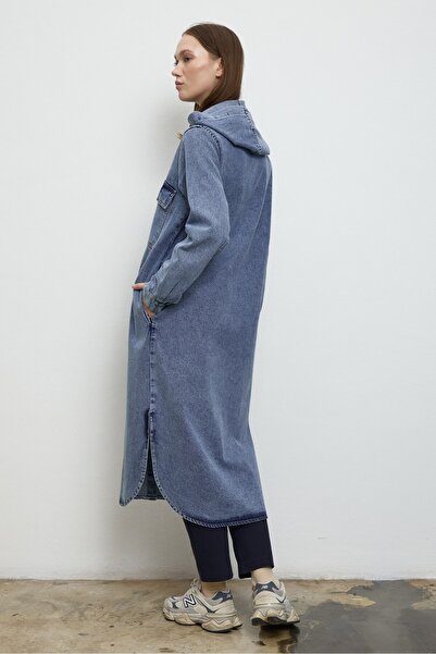 QANU Τζιν καμπαρντίνα ανοιχτό μπλε