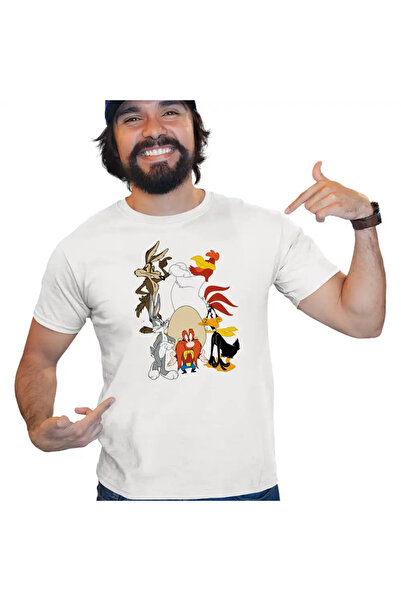 OEM Tricou Barbati Bugs Bunny Coiotul Foghorn Daffy Looney Tunes