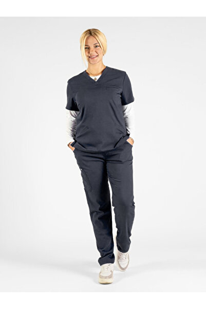 Prof زي مستشفى تي روز للملابس الطبية الدعك الجراحية للطبيب والممرضة من الليكرا