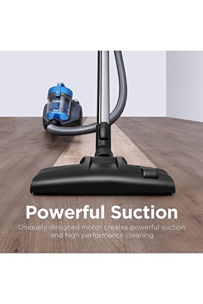 RADIOTRONICS EUREKA 1800W Canister Bagless Vacuum Cleaner 2.5L, 16Kpa, Blue