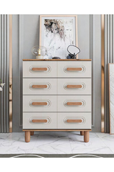 miracool Otto 4 Çekmeceli Şifonyer / %100 MDF / Ücretsiz Kurulum - Teslimat / Antrasit