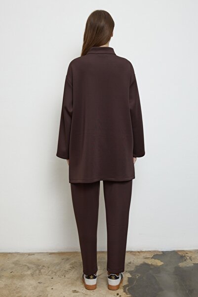 QANU Silva Trouser Suit Brown