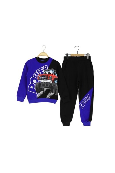 Atabay Kids Atabay 269-10-25 Men's 2-Piece Set Power Rush Printed 2-String Shirt and Shorts Age 3/6