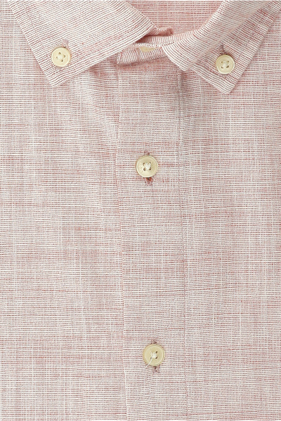 Kiğılı Довгий рукав, прямий крій, візерункова бавовняна сорочка з ґудзиками на комірі