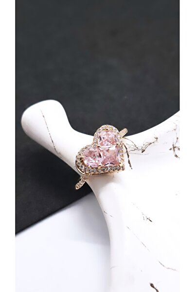 Serenity Large Heart Figured Steel Plated Ring