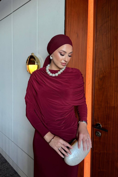 Love Fab Βραδινό φόρεμα με καμπαρντίνα με γιακά ψαριού