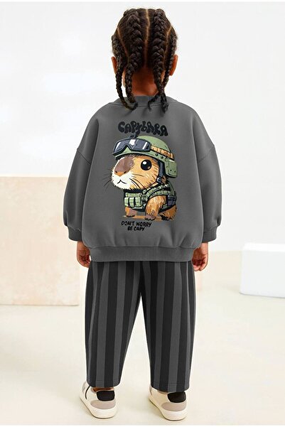 Fidekids Cappy Bara Bottom Top Long Sleeve Unisex Set 100% Cotton