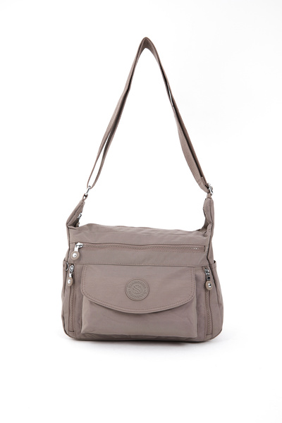 Sanmorris Kadın Suya Dayanıklı Krinkıl Kumaş Çok Gözlü Ayarlanabilir Çapraz A...